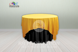 6. pusat_sewa_ round table cover hitam orange